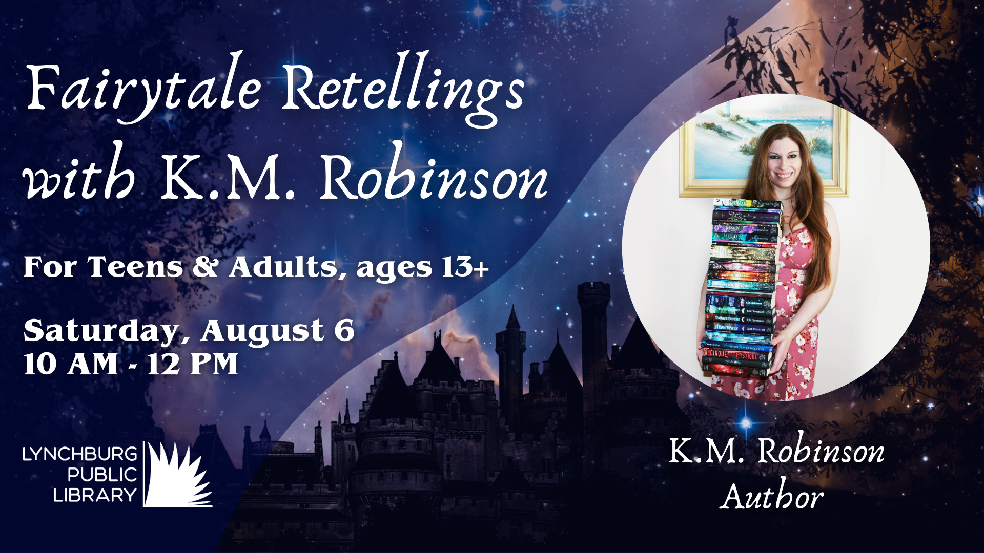 Logo for Fairytale Retellings with KM Robinson