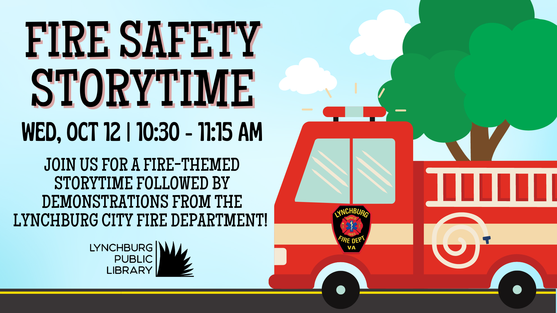 Logo for Fire Safety Storytime 