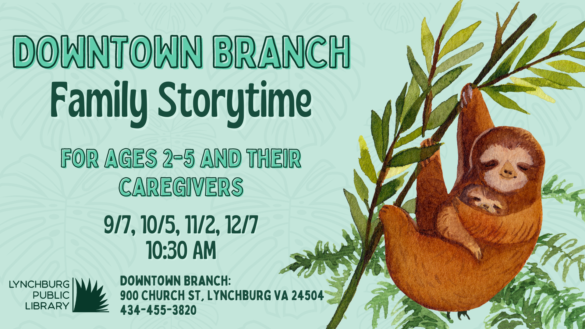 Logo for Fall Downtown Family Storytime