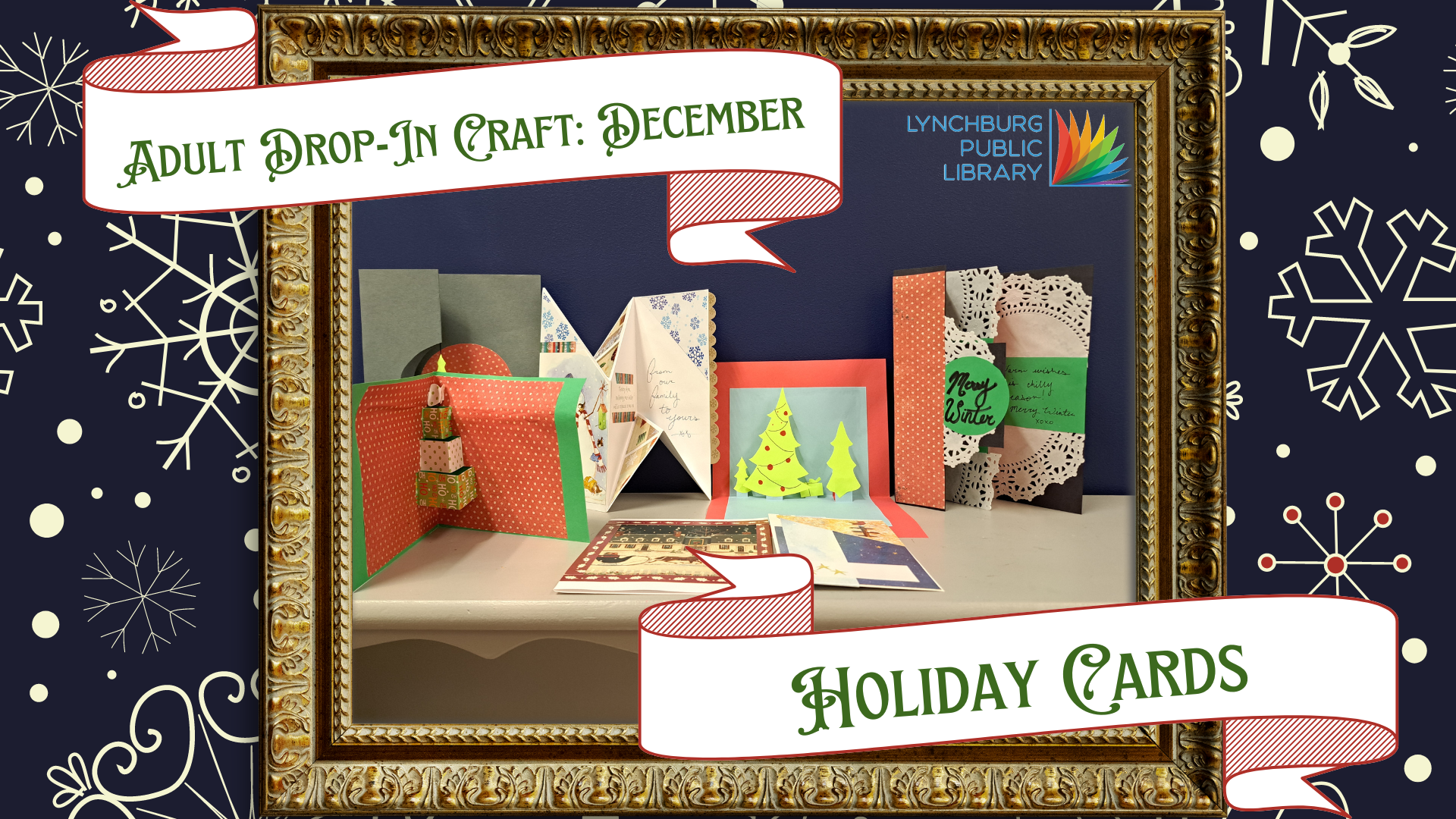 Adult Drop-In Craft: December; Holiday Cards