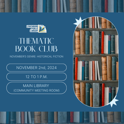 Come and join your new reading club and make new friends for your next big read! Each month we will do a new theme for the book club and you can read a book from the selected genre, or choose your own from the genre! You can share your reads with the rest of the club and get your next read.    