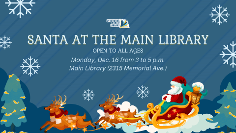 Join us for a cozy storytime with Santa and the Lynchburg Symphony Orchestra!  Library staff will present a cozy, winter storytime while LSO provides light background music. Children may visit with Santa after storytime. Bring your own camera for pictures.