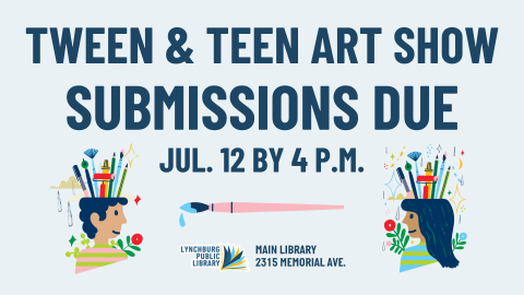 Tween and Teen Art Show submission deadline logo