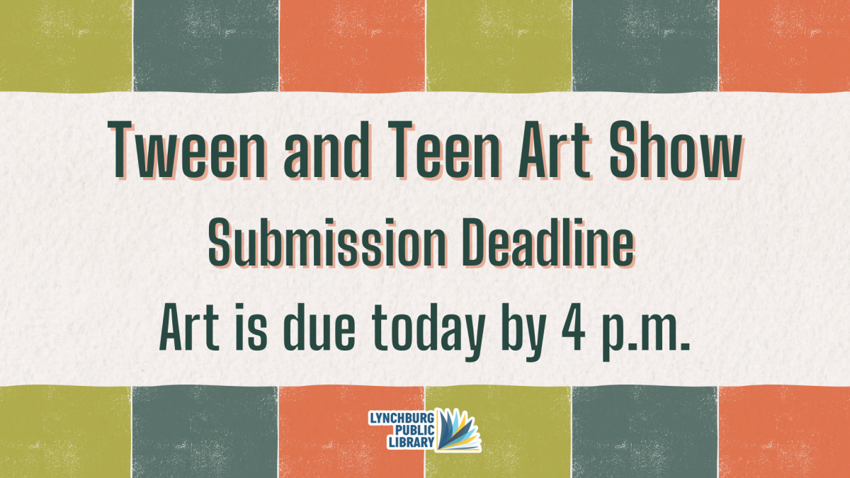 Tween and Teen Art Show submission deadline reminder